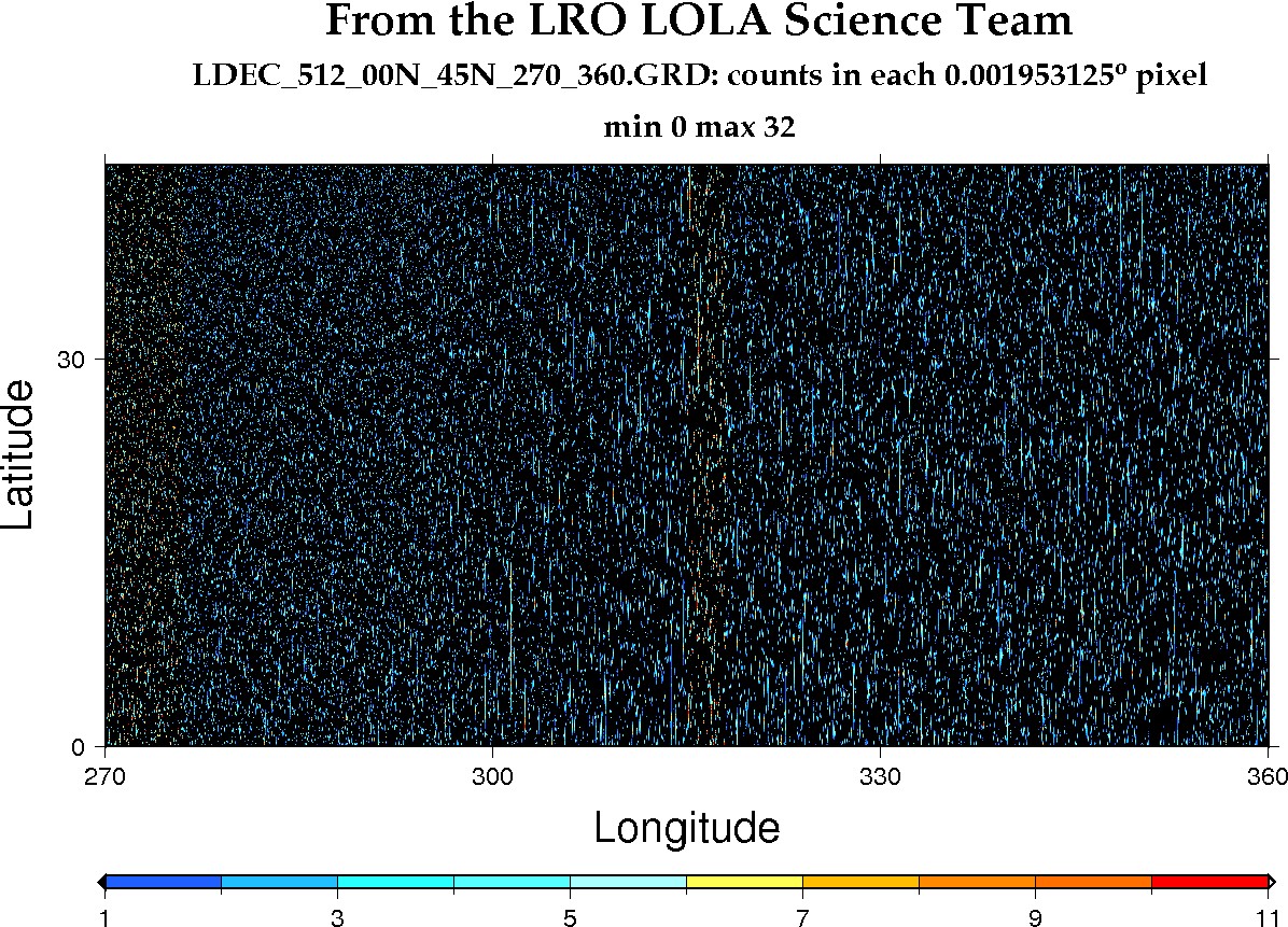 image of lunar topography for LDEC_512_00N_45N_270_360.JPG
