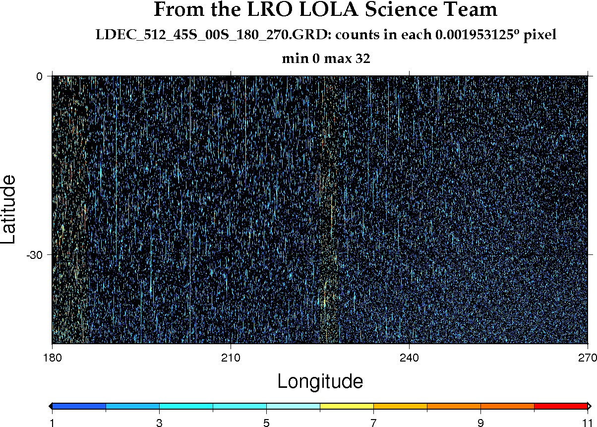 image of lunar topography for LDEC_512_45S_00S_180_270.JPG
