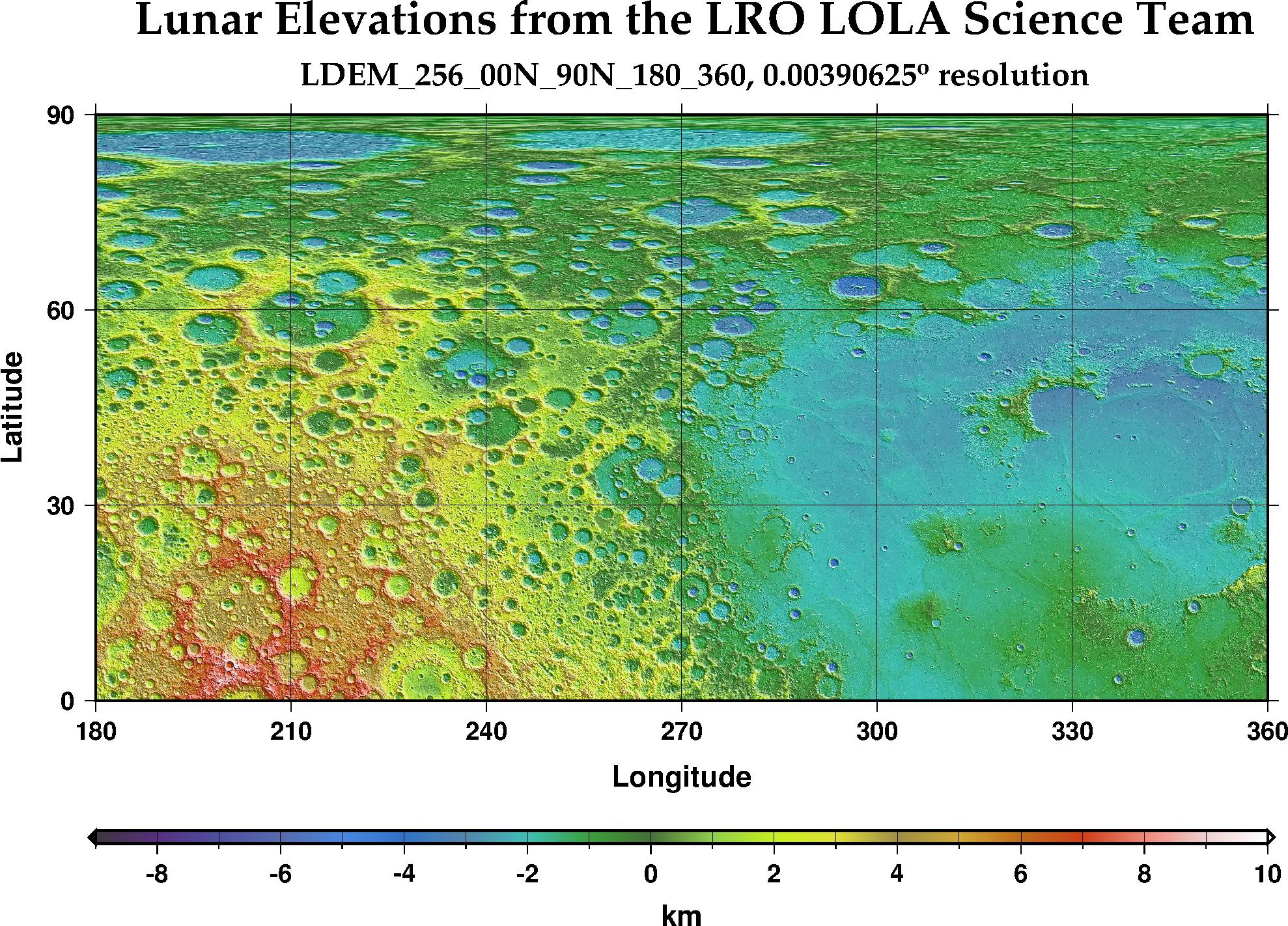 image of lunar topography for LDEM_256_00N_90N_180_360.JPG