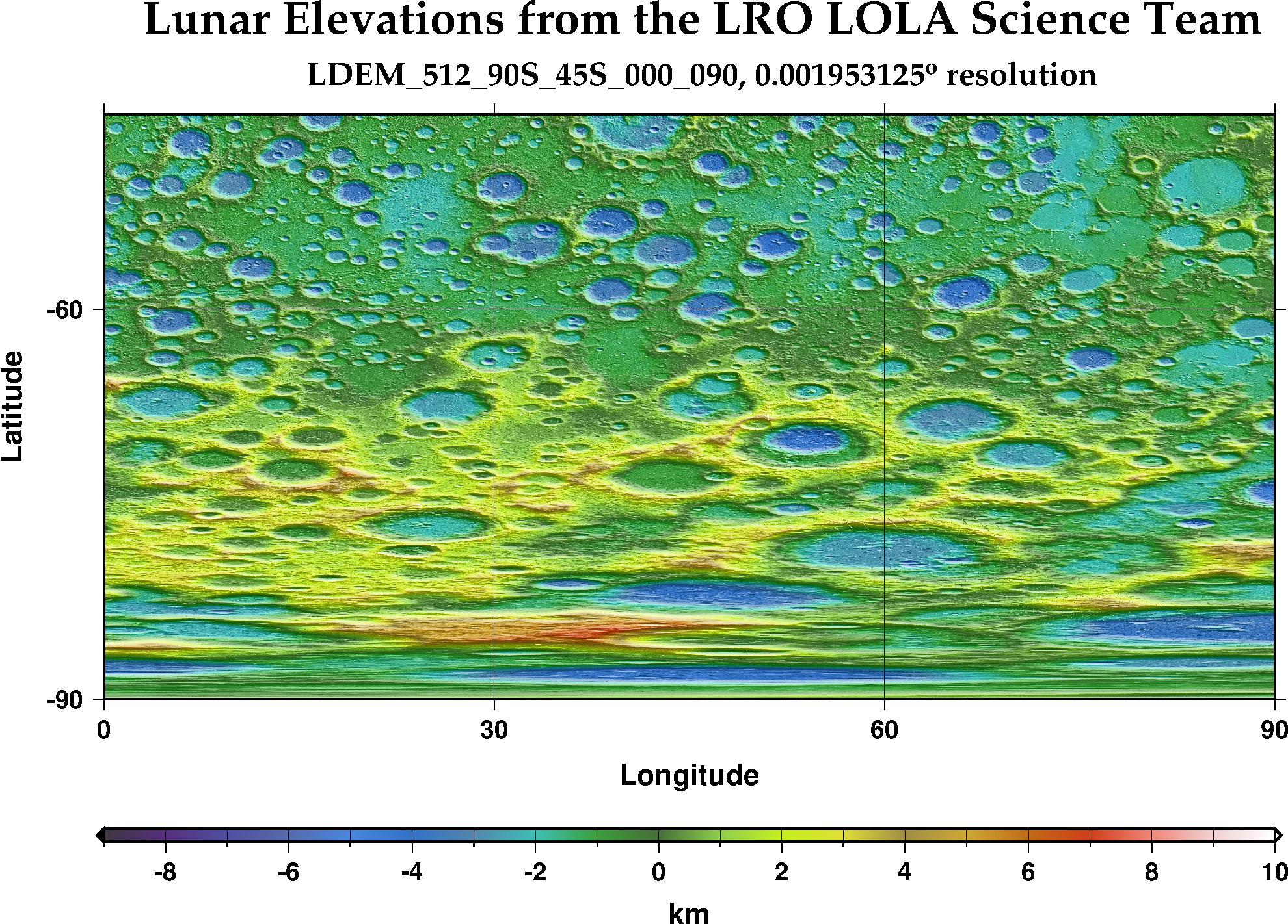 image of lunar topography for LDEM_512_90S_45S_000_090.JPG