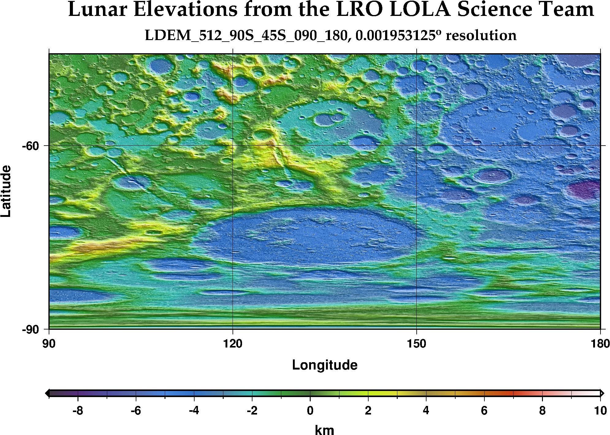 image of lunar topography for LDEM_512_90S_45S_090_180.JPG