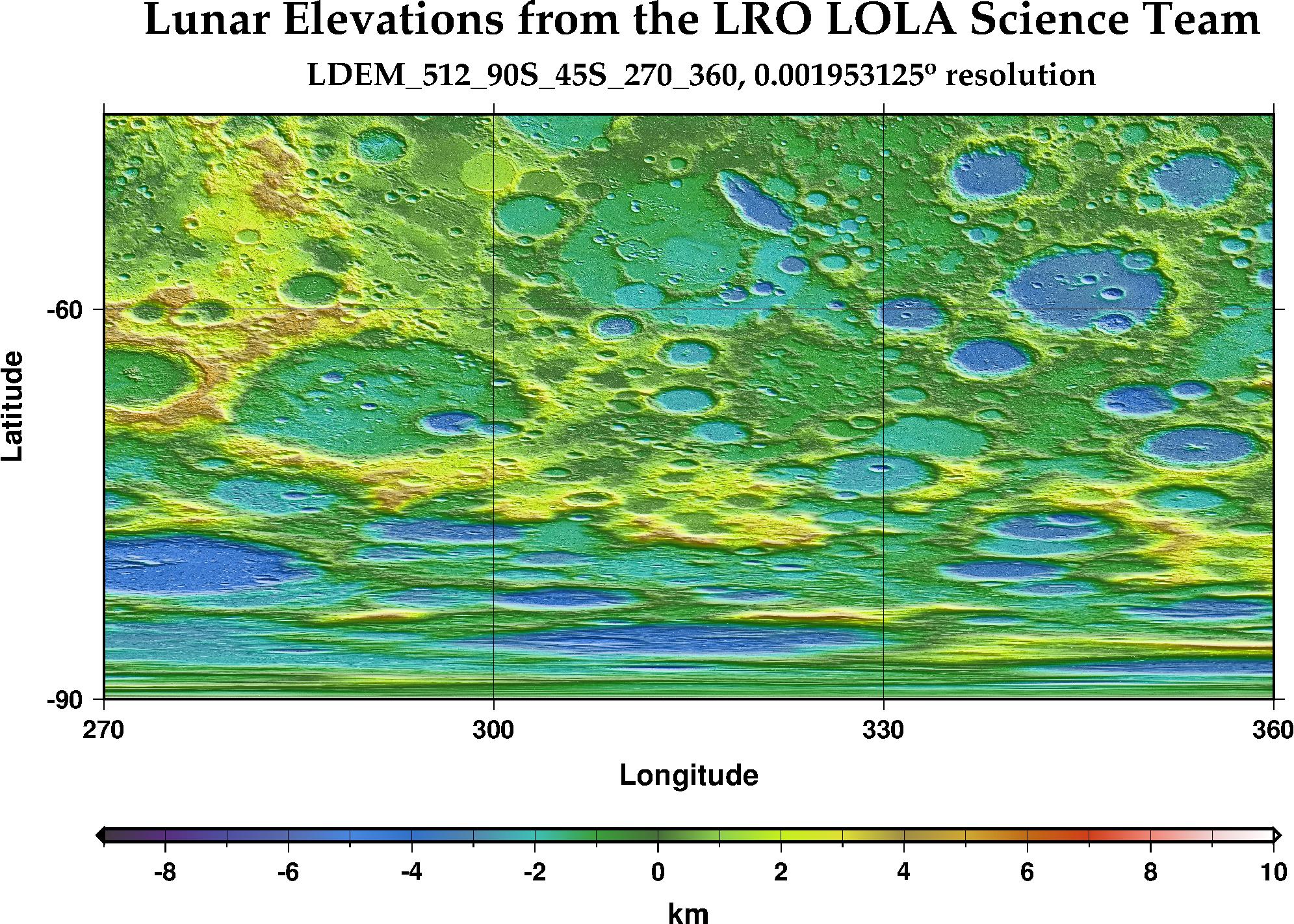 image of lunar topography for LDEM_512_90S_45S_270_360.JPG
