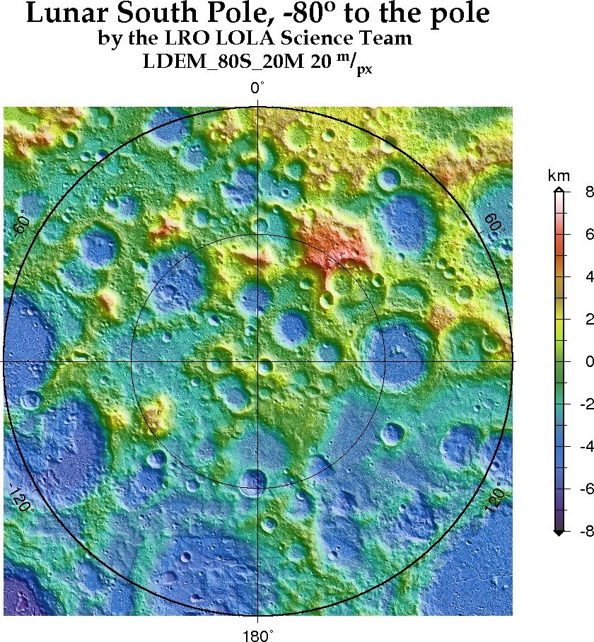 image of lunar topography for LDEM_80S_20M.JPG
