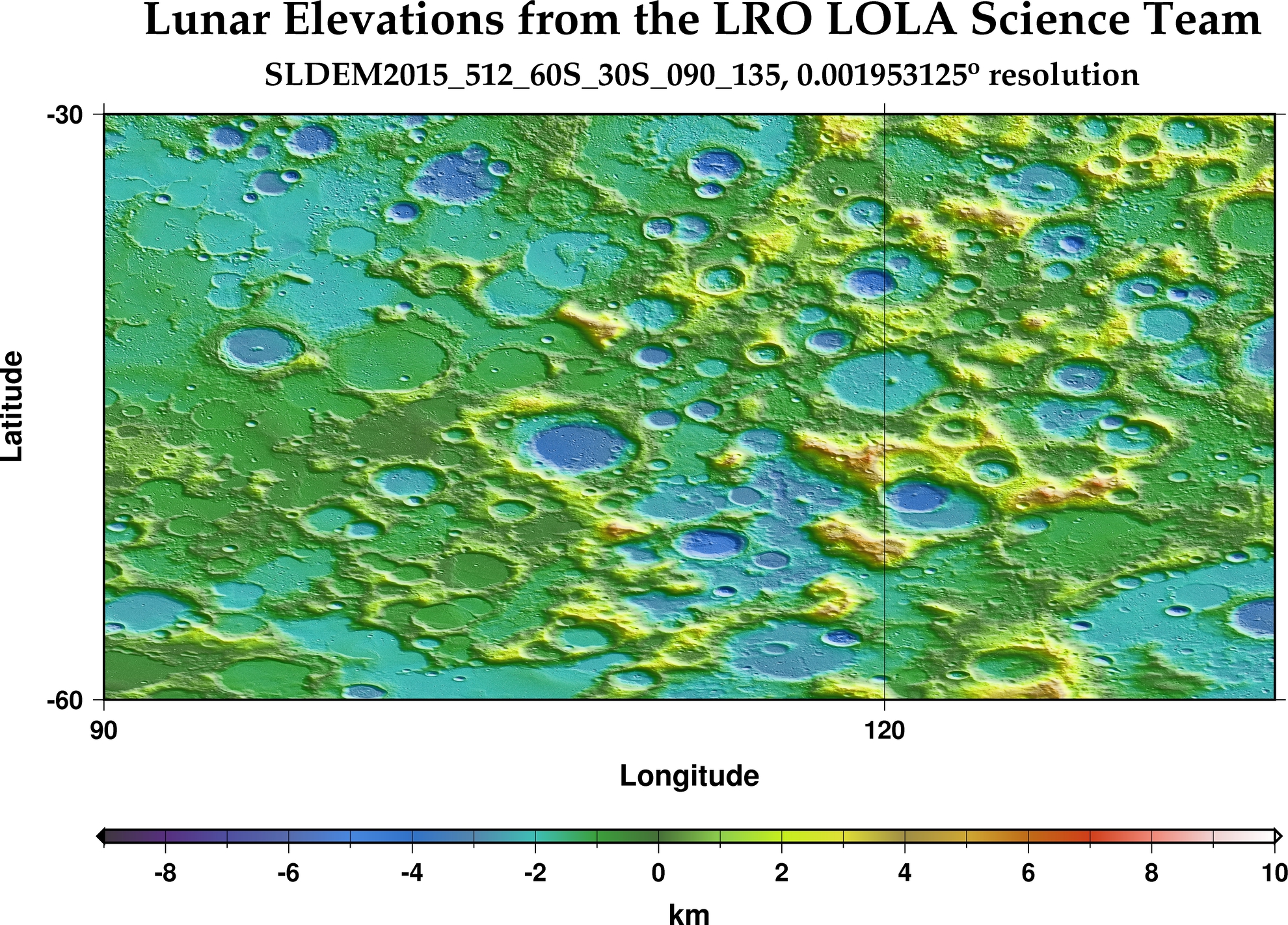 image of lunar topography for SLDEM2015_512_60S_30S_090_135