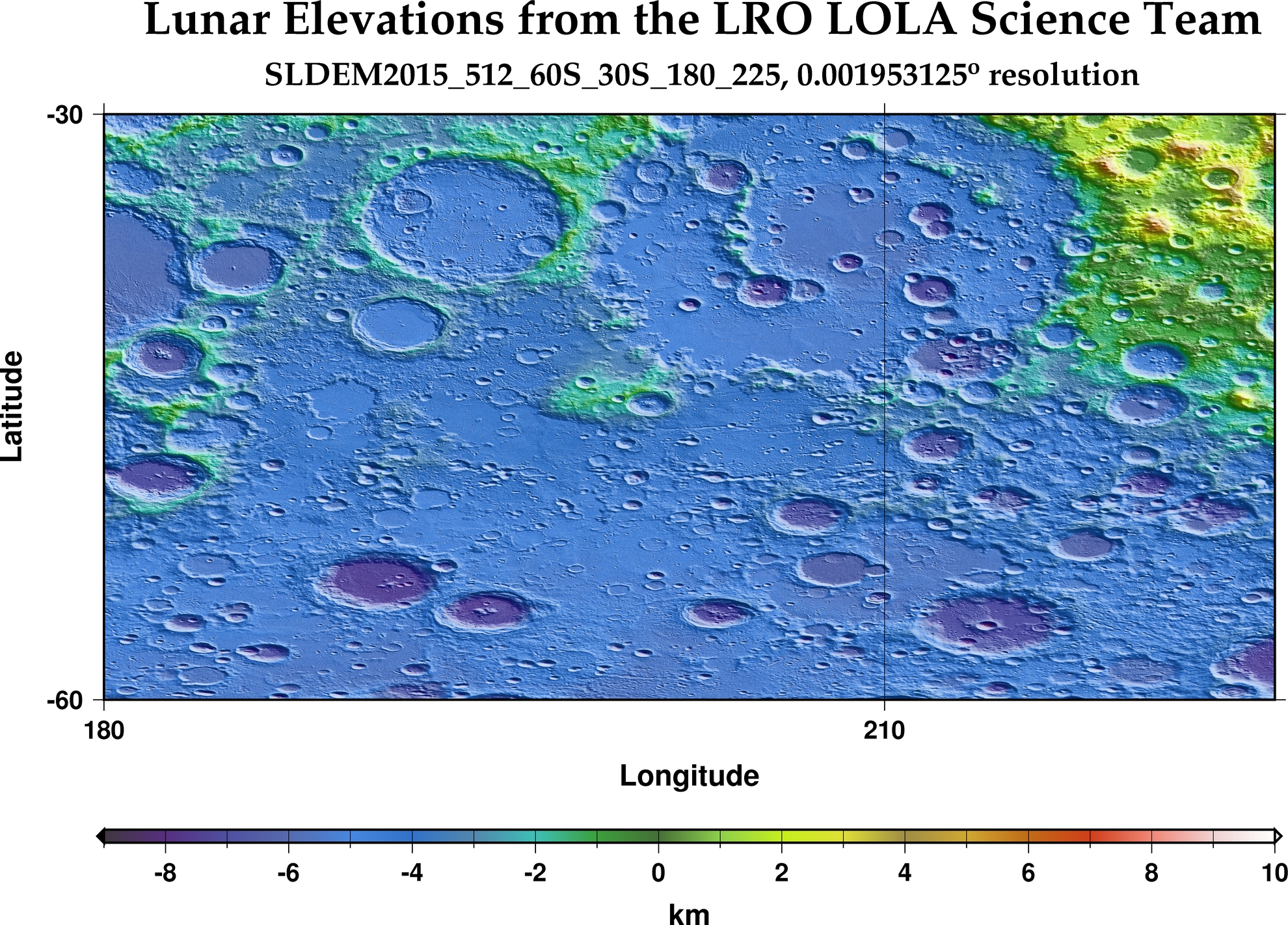 image of lunar topography for SLDEM2015_512_60S_30S_180_225