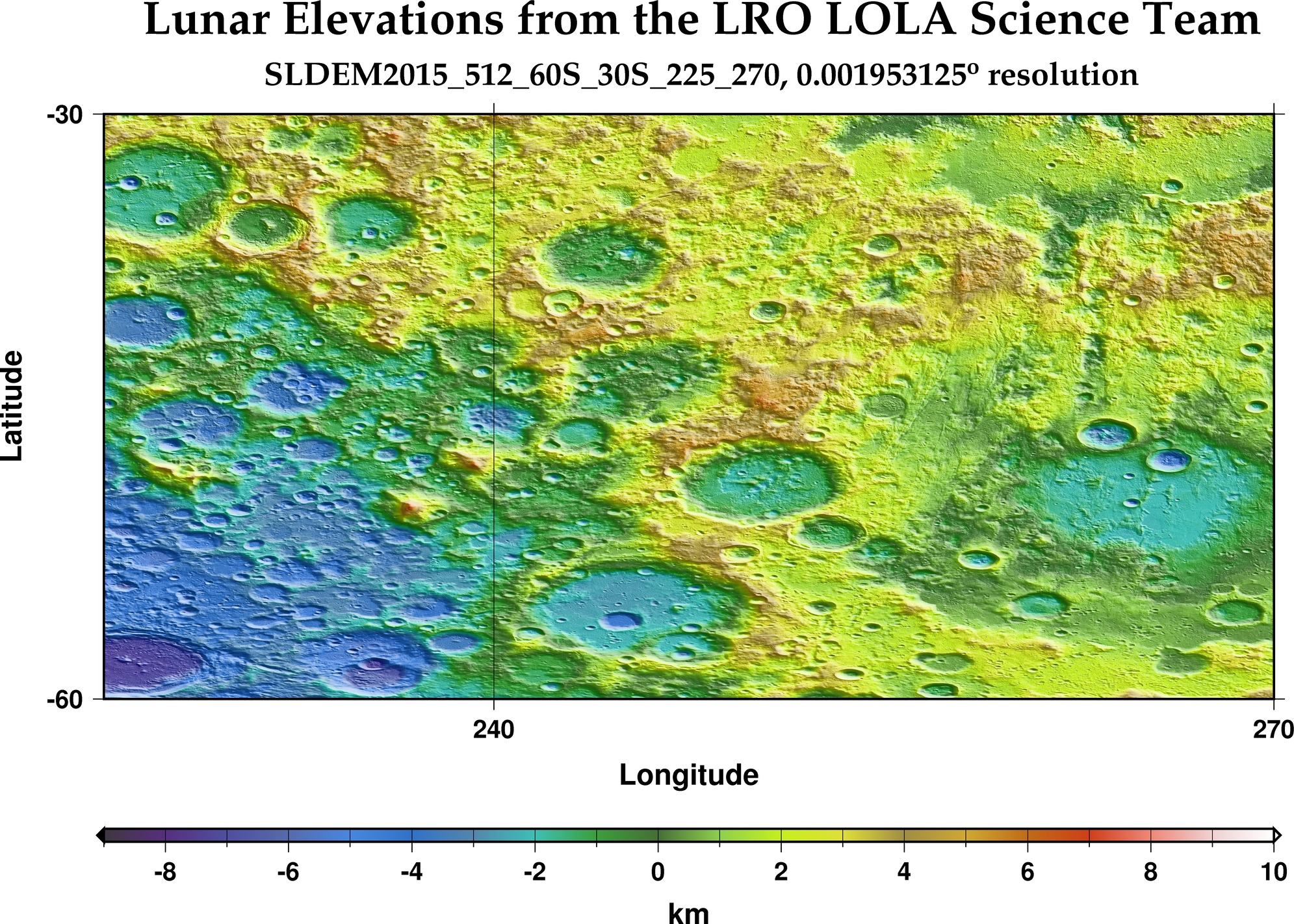 image of lunar topography for SLDEM2015_512_60S_30S_225_270