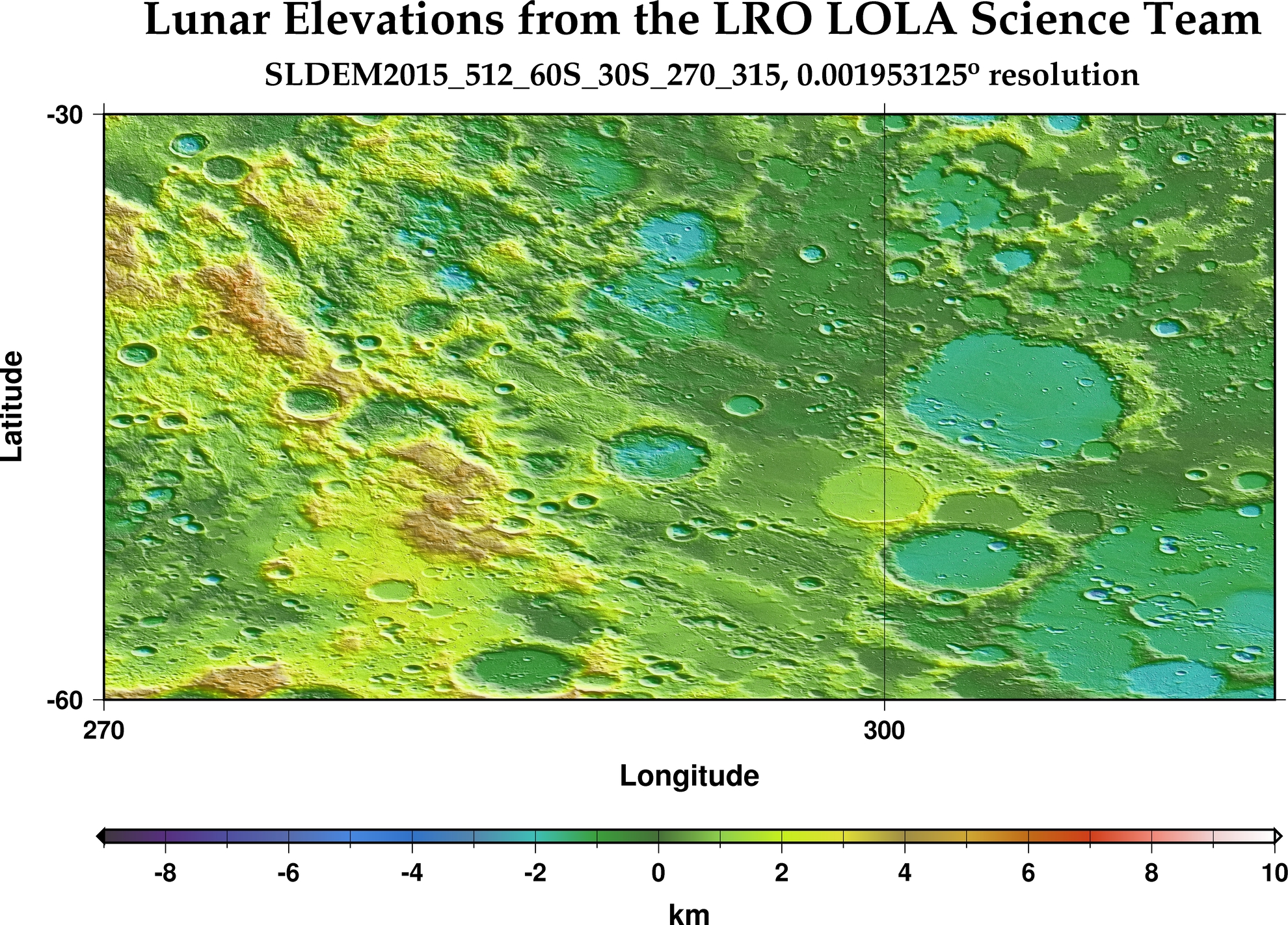 image of lunar topography for SLDEM2015_512_60S_30S_270_315