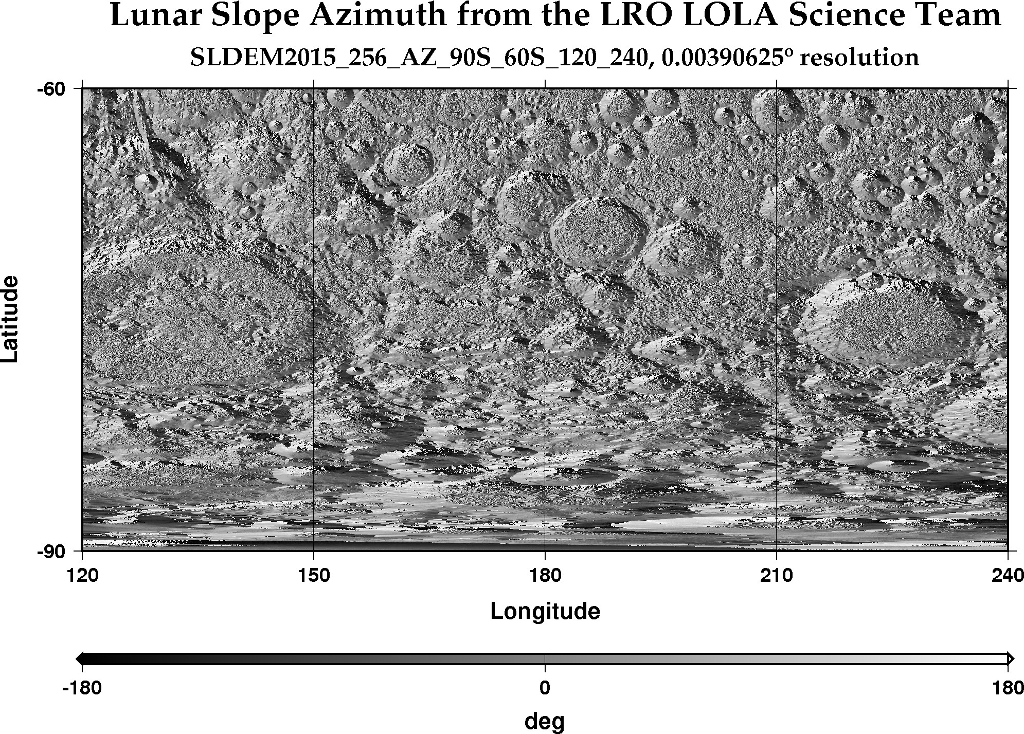 image of lunar topography for SLDEM2015_256_AZ_90S_60S_120_240