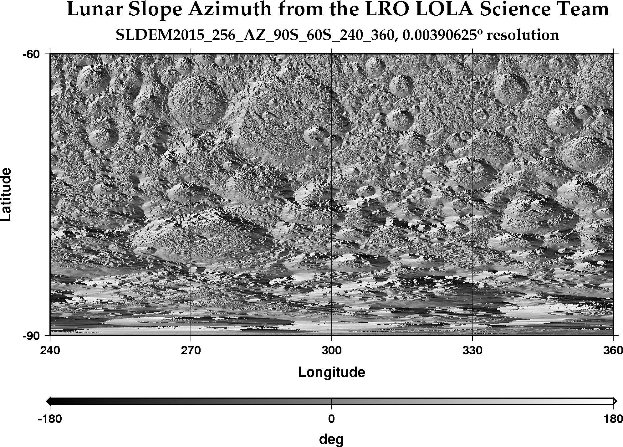 image of lunar topography for SLDEM2015_256_AZ_90S_60S_240_360