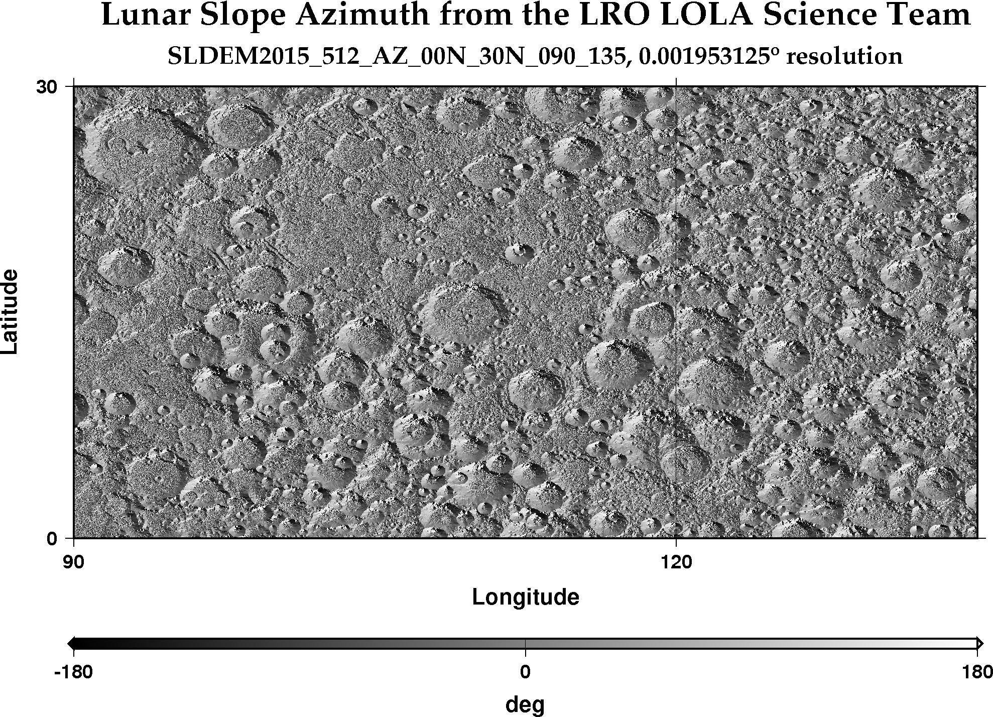 image of lunar topography for SLDEM2015_512_AZ_00N_30N_090_135