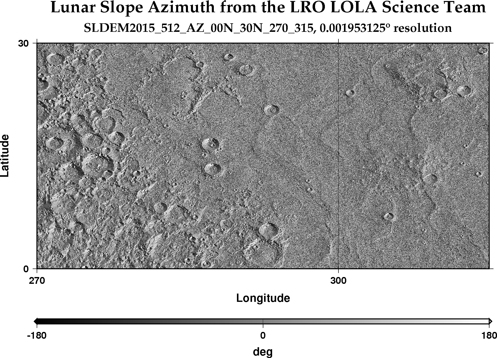 image of lunar topography for SLDEM2015_512_AZ_00N_30N_270_315