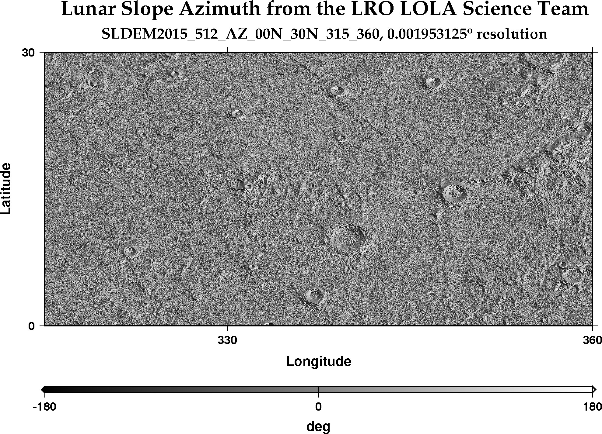 image of lunar topography for SLDEM2015_512_AZ_00N_30N_315_360