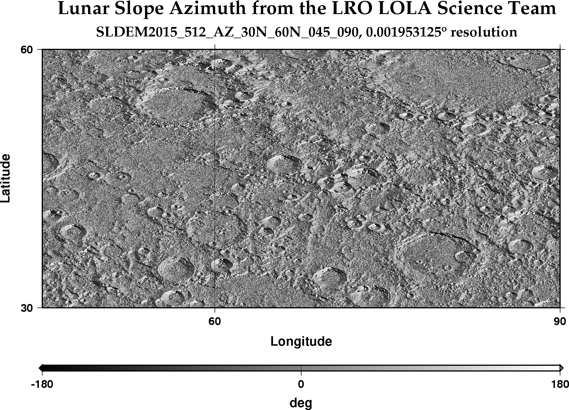 image of lunar topography for SLDEM2015_512_AZ_30N_60N_045_090