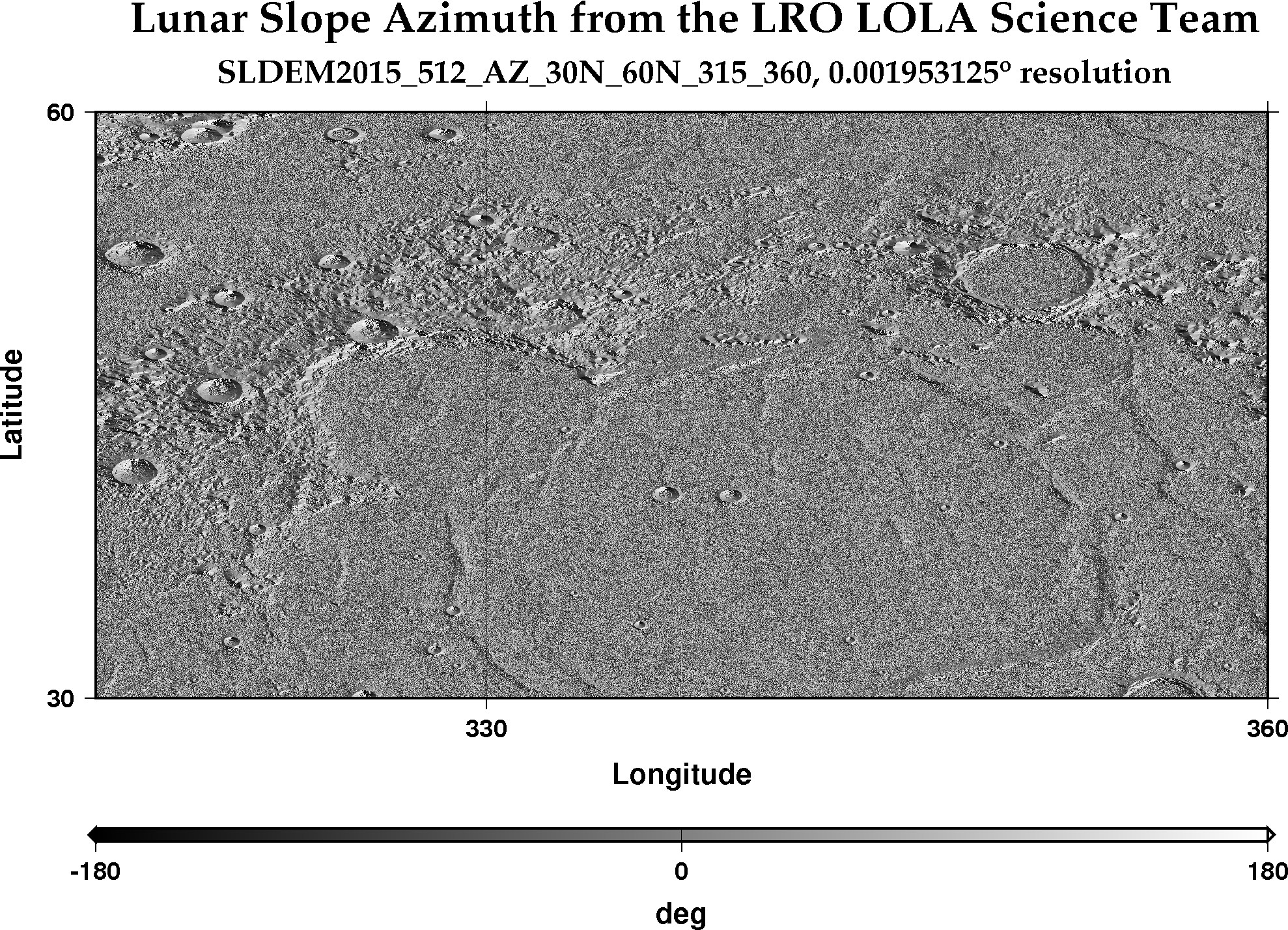 image of lunar topography for SLDEM2015_512_AZ_30N_60N_315_360
