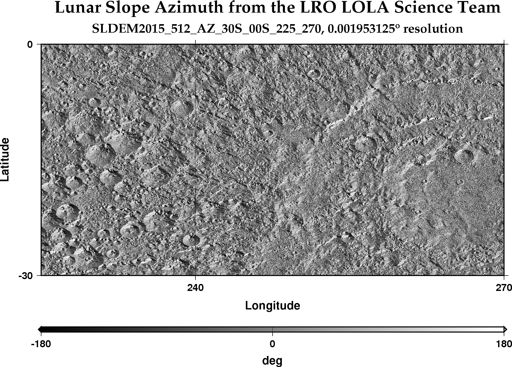 image of lunar topography for SLDEM2015_512_AZ_30S_00S_225_270