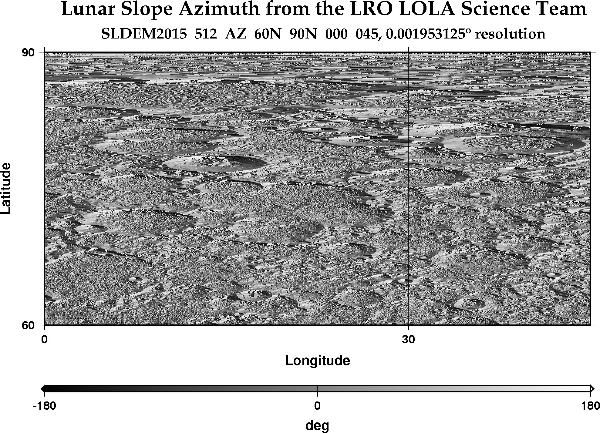 image of lunar topography for SLDEM2015_512_AZ_60N_90N_000_045