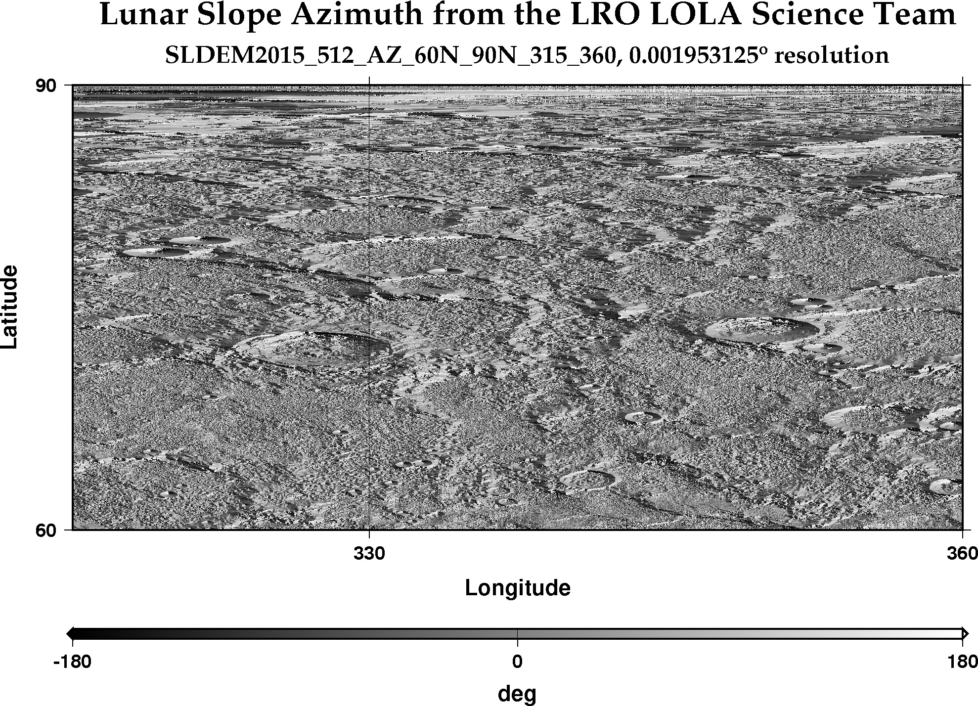 image of lunar topography for SLDEM2015_512_AZ_60N_90N_315_360