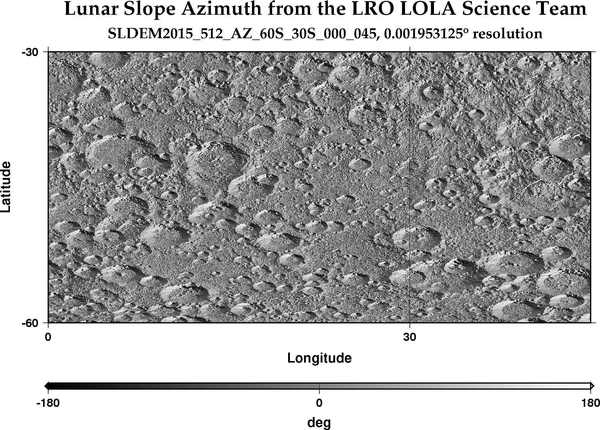 image of lunar topography for SLDEM2015_512_AZ_60S_30S_000_045