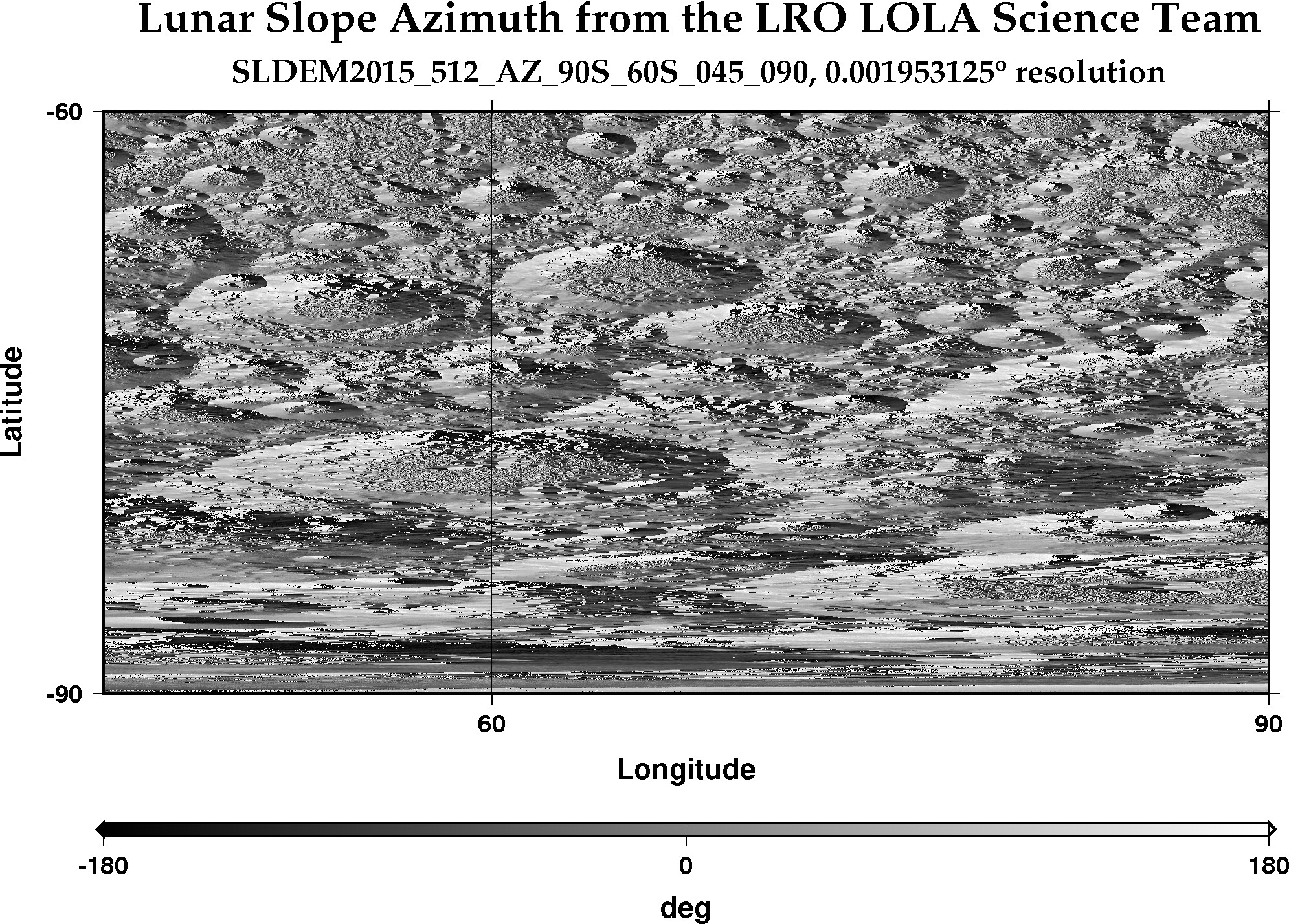 image of lunar topography for SLDEM2015_512_AZ_90S_60S_045_090