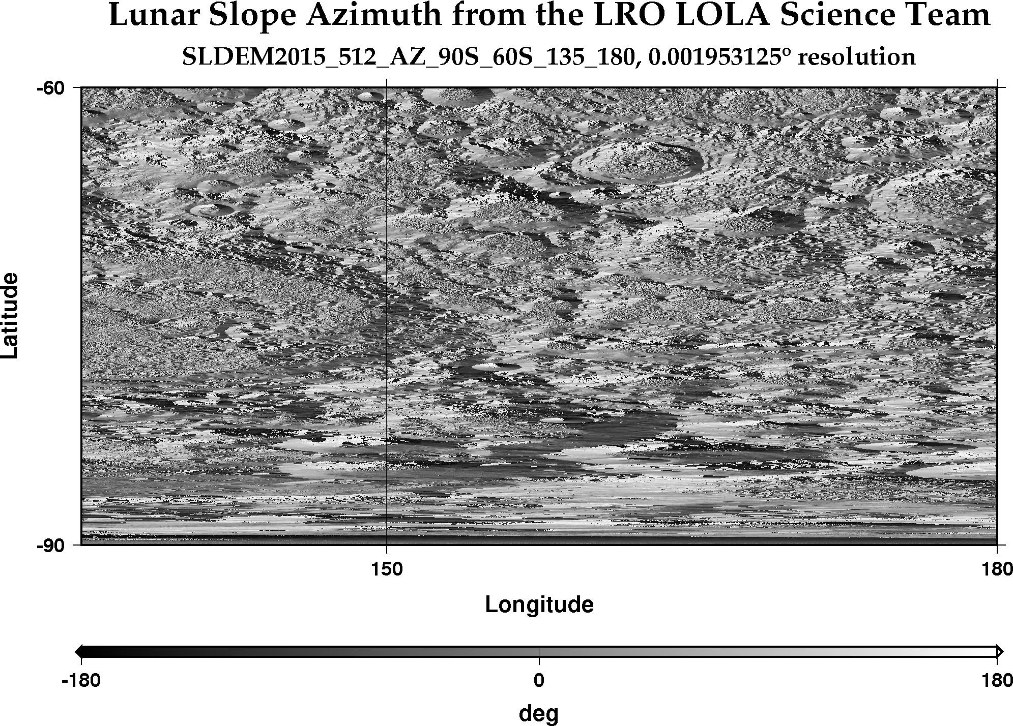 image of lunar topography for SLDEM2015_512_AZ_90S_60S_135_180