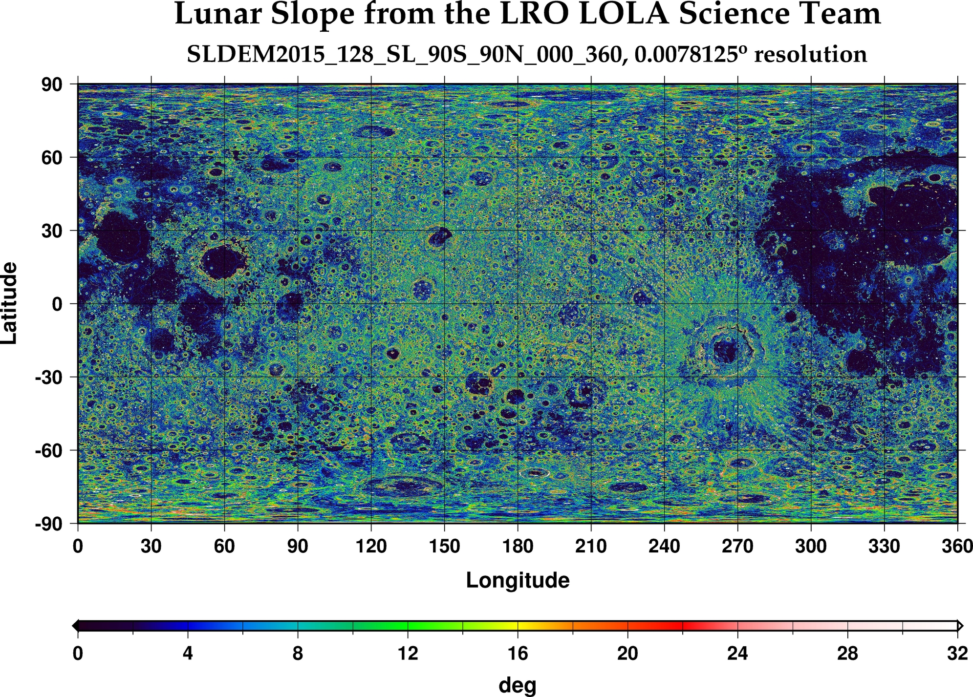 image of lunar topography for SLDEM2015_128_SL_90S_90N_000_360