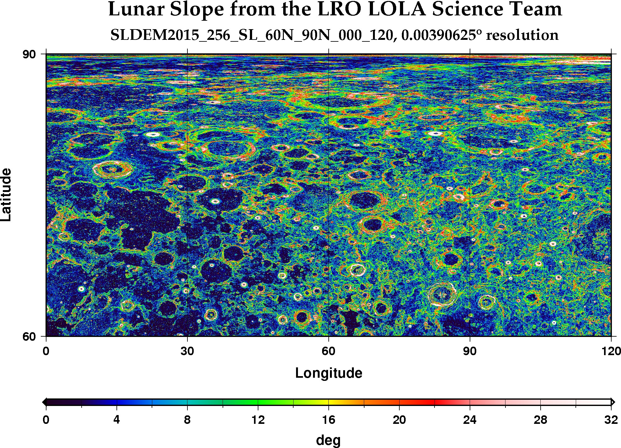 image of lunar topography for SLDEM2015_256_SL_60N_90N_000_120