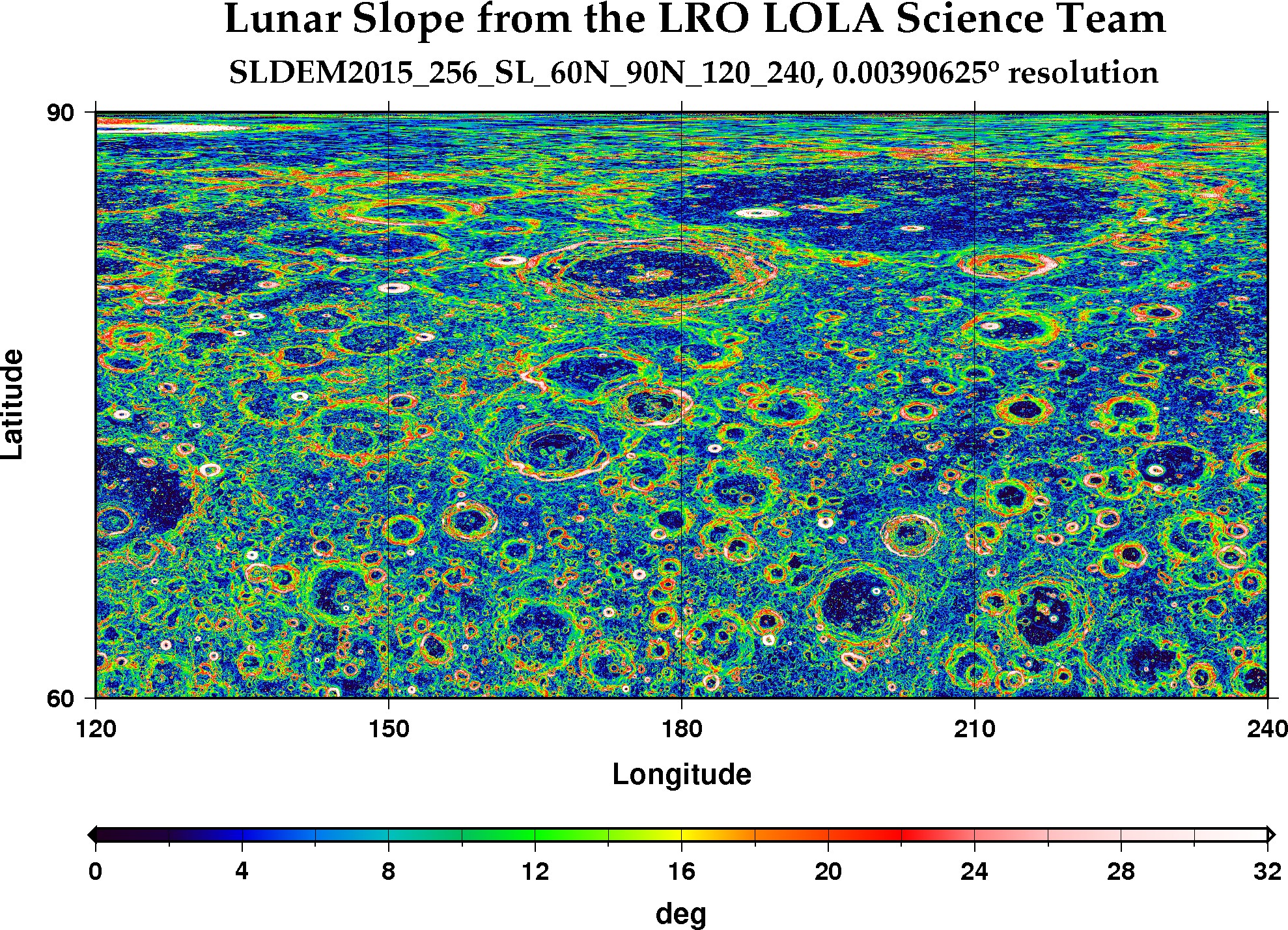 image of lunar topography for SLDEM2015_256_SL_60N_90N_120_240