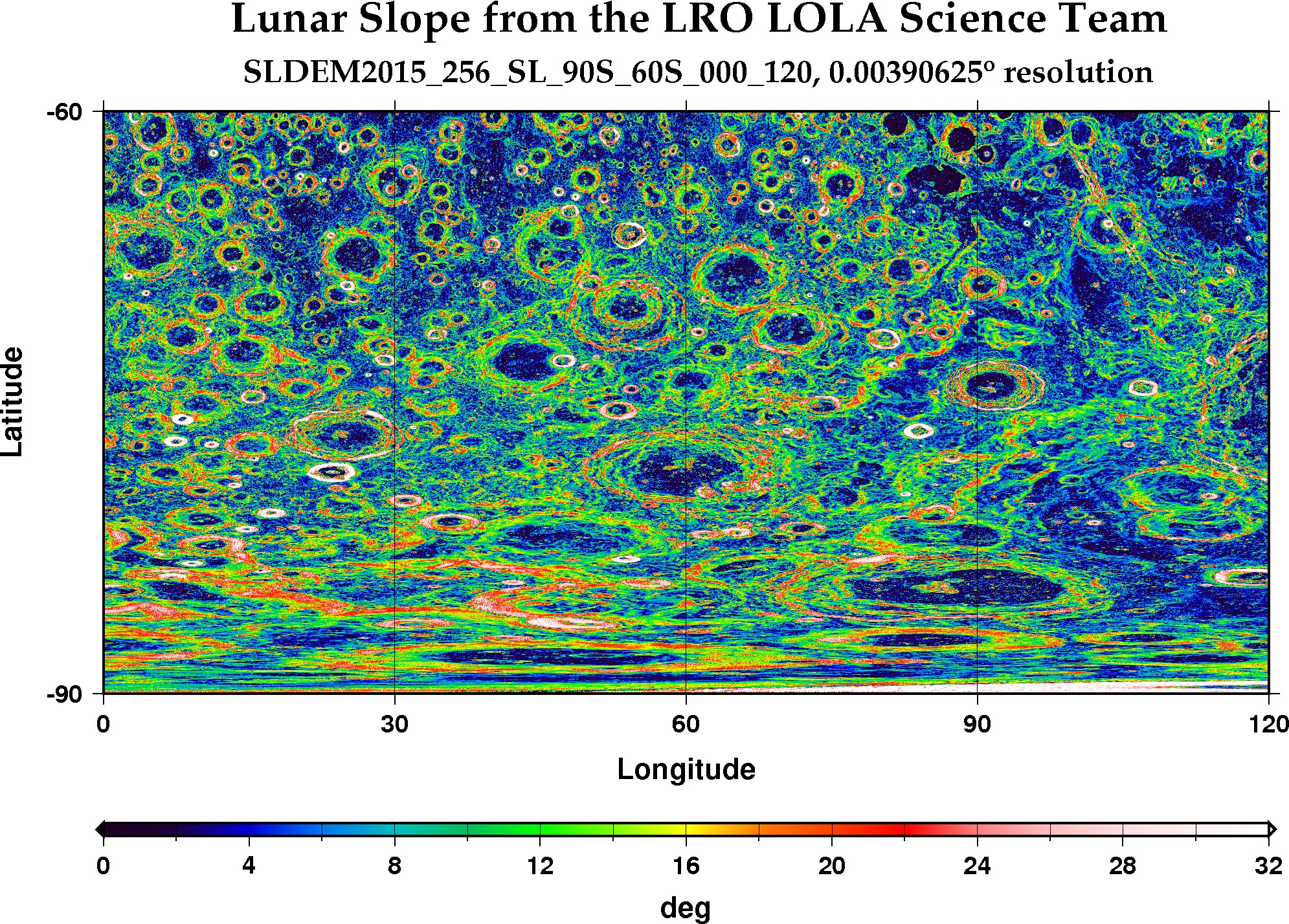 image of lunar topography for SLDEM2015_256_SL_90S_60S_000_120