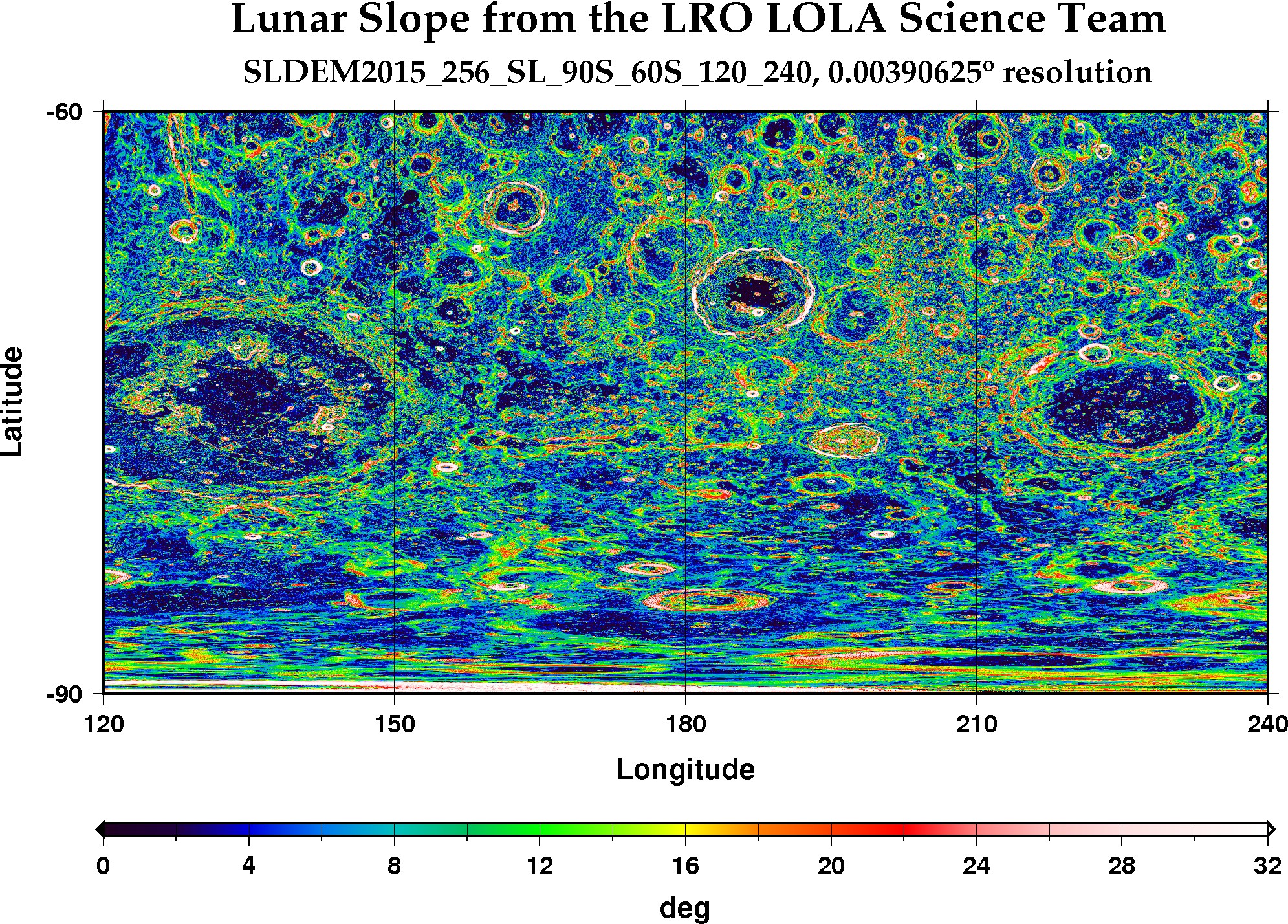 image of lunar topography for SLDEM2015_256_SL_90S_60S_120_240