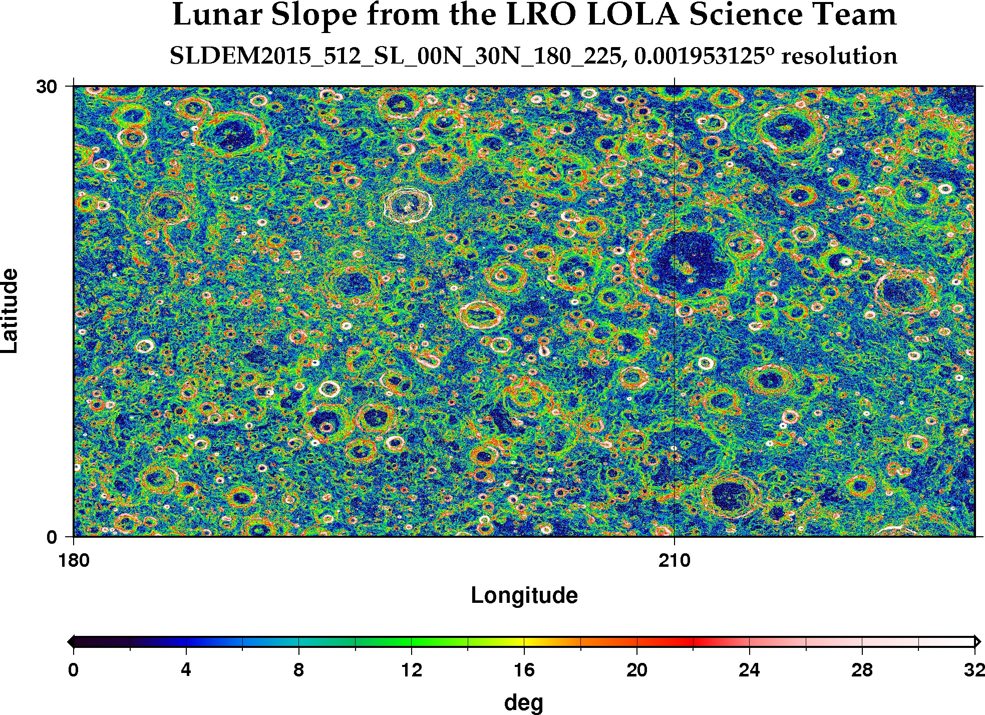image of lunar topography for SLDEM2015_512_SL_00N_30N_180_225