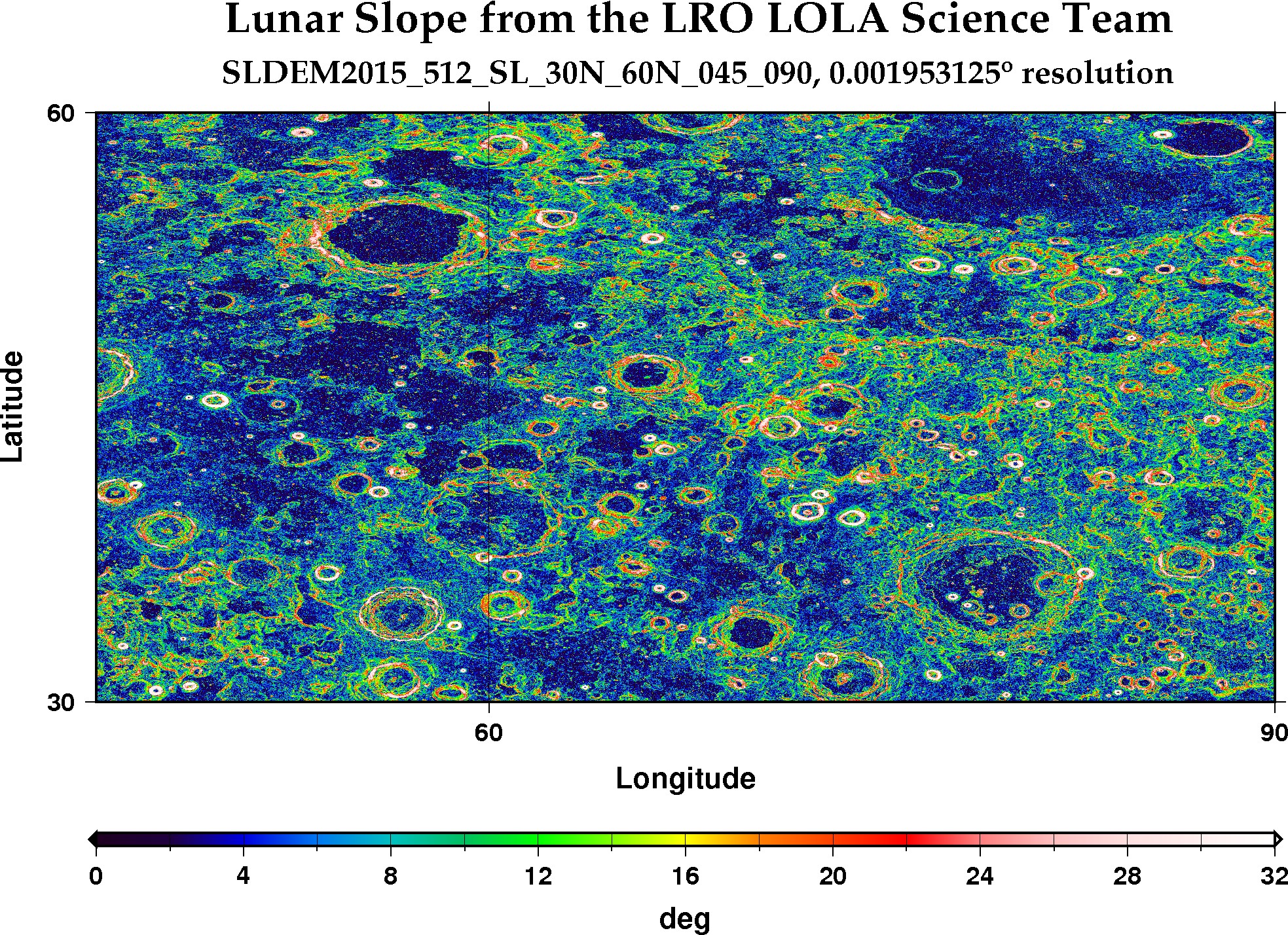 image of lunar topography for SLDEM2015_512_SL_30N_60N_045_090