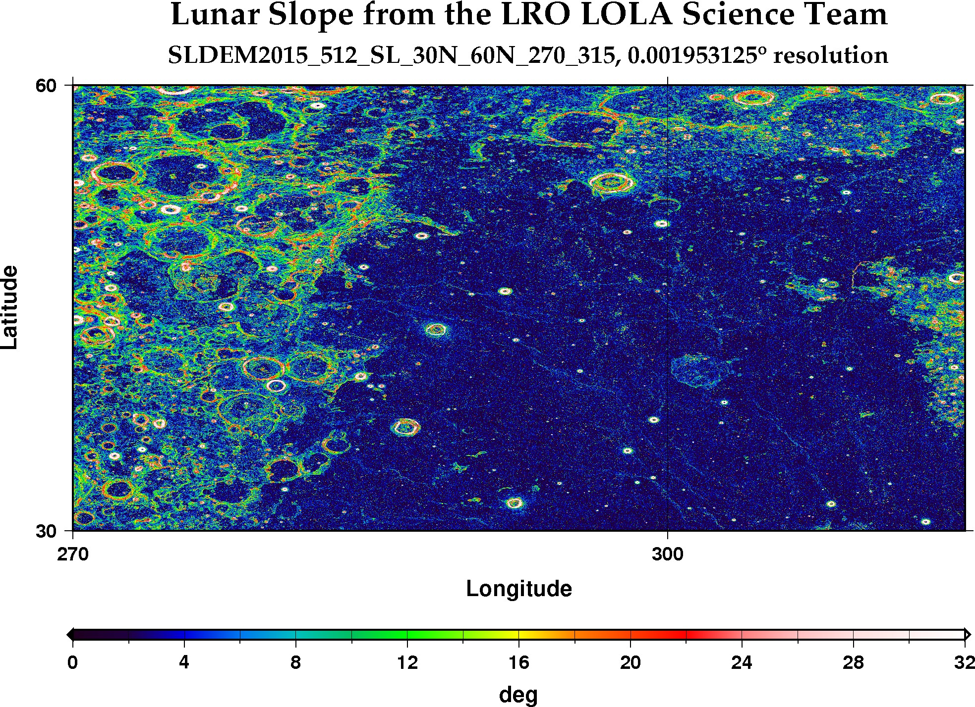 image of lunar topography for SLDEM2015_512_SL_30N_60N_270_315