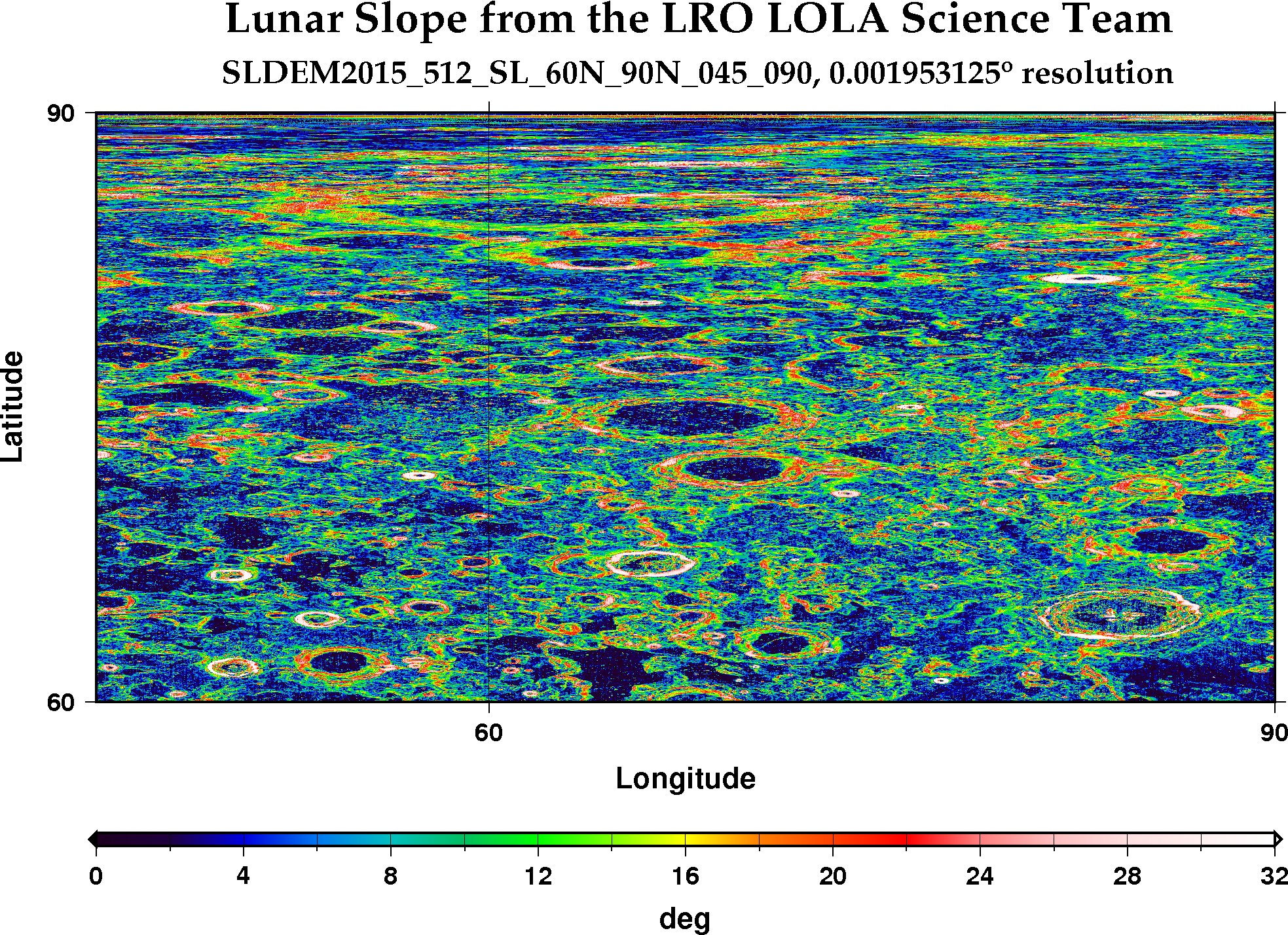 image of lunar topography for SLDEM2015_512_SL_60N_90N_045_090
