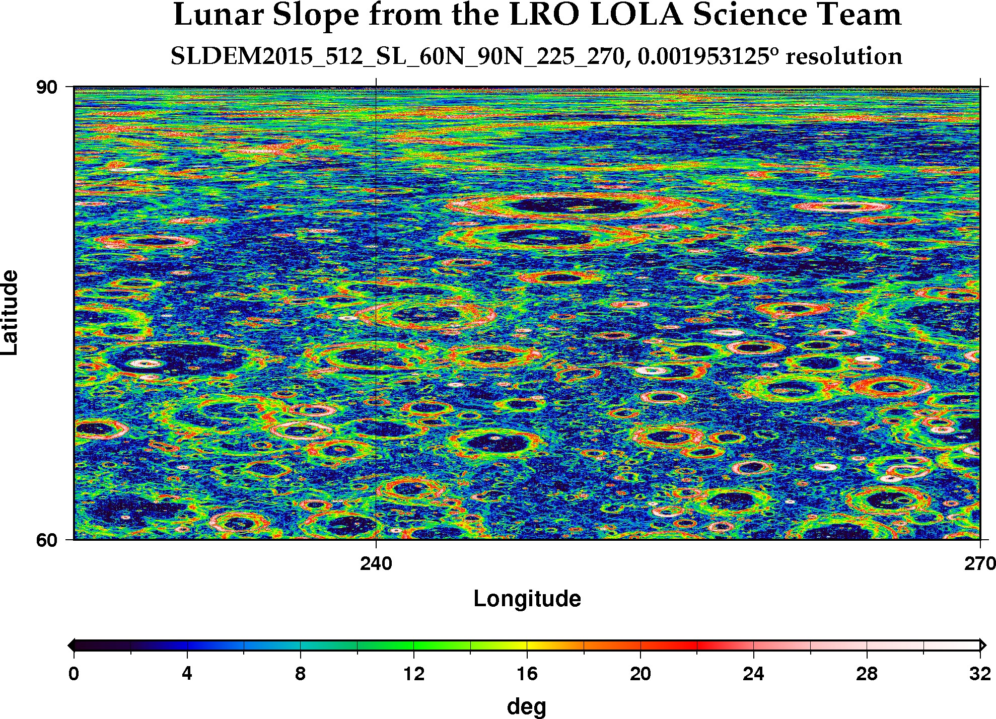 image of lunar topography for SLDEM2015_512_SL_60N_90N_225_270