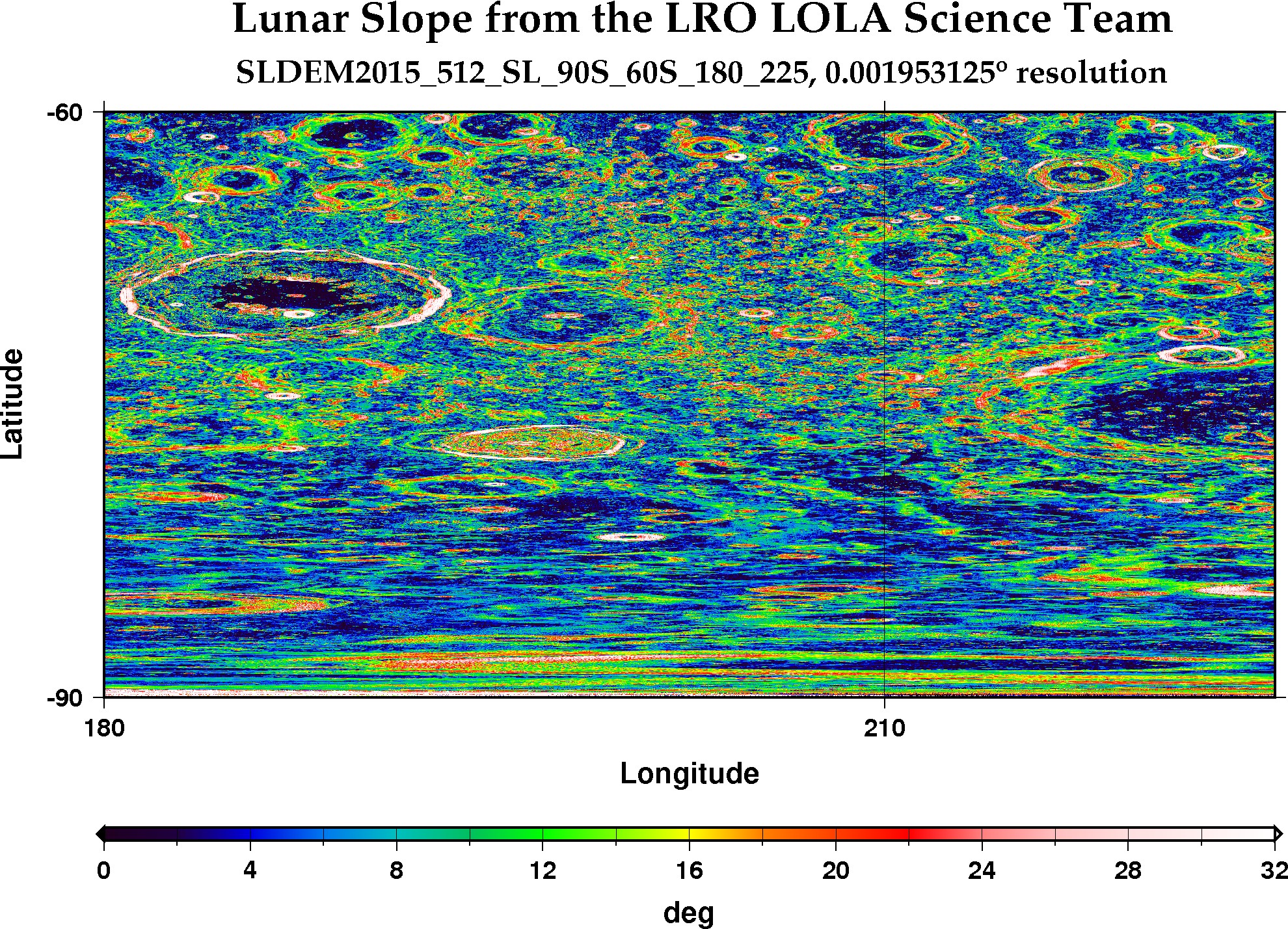 image of lunar topography for SLDEM2015_512_SL_90S_60S_180_225