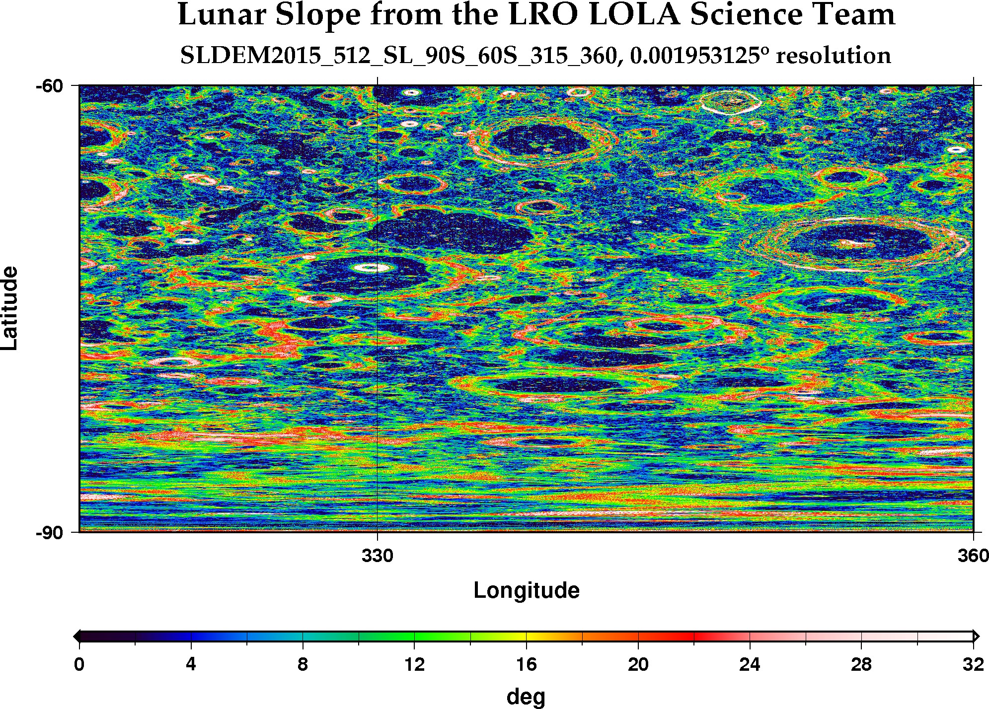 image of lunar topography for SLDEM2015_512_SL_90S_60S_315_360