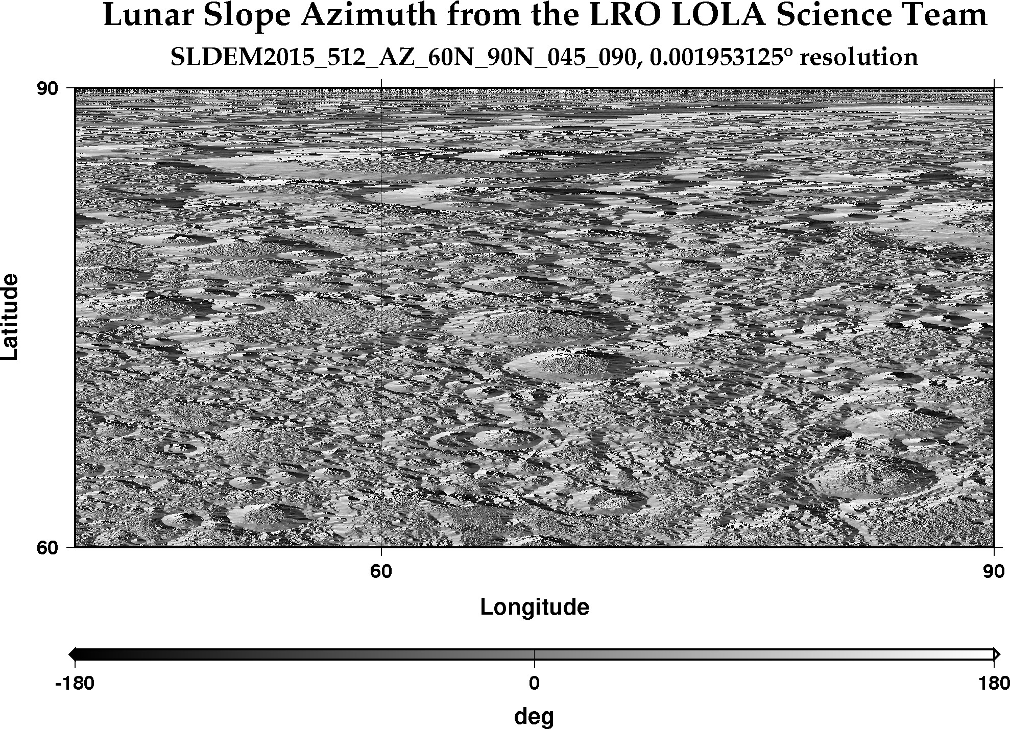 image of lunar topography for SLDEM2015_512_AZ_60N_90N_045_090